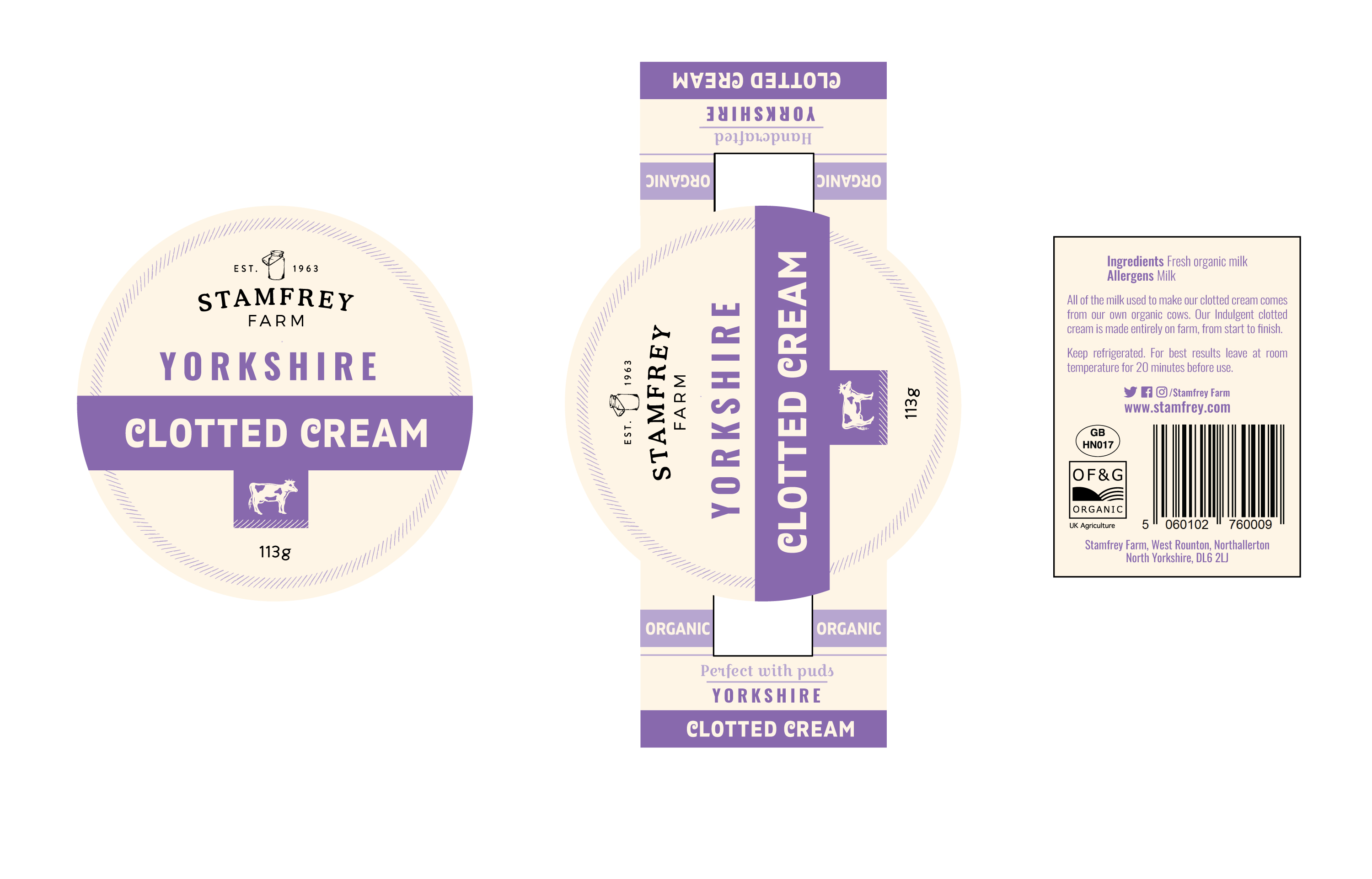 Packaging Design by Chimo for Stamfrey farm | Design #27329062