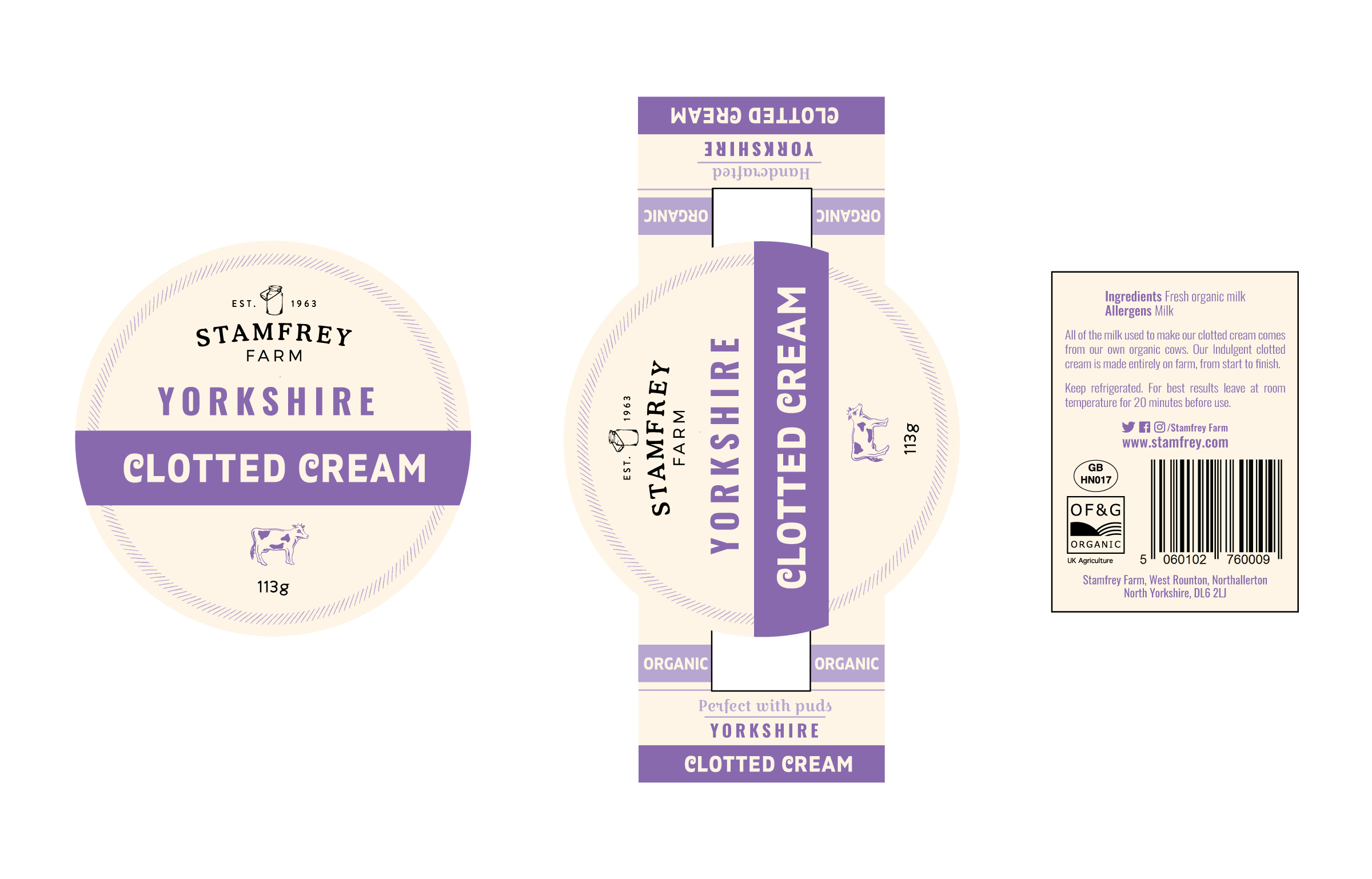 Packaging Design by Chimo for Stamfrey farm | Design #27355032