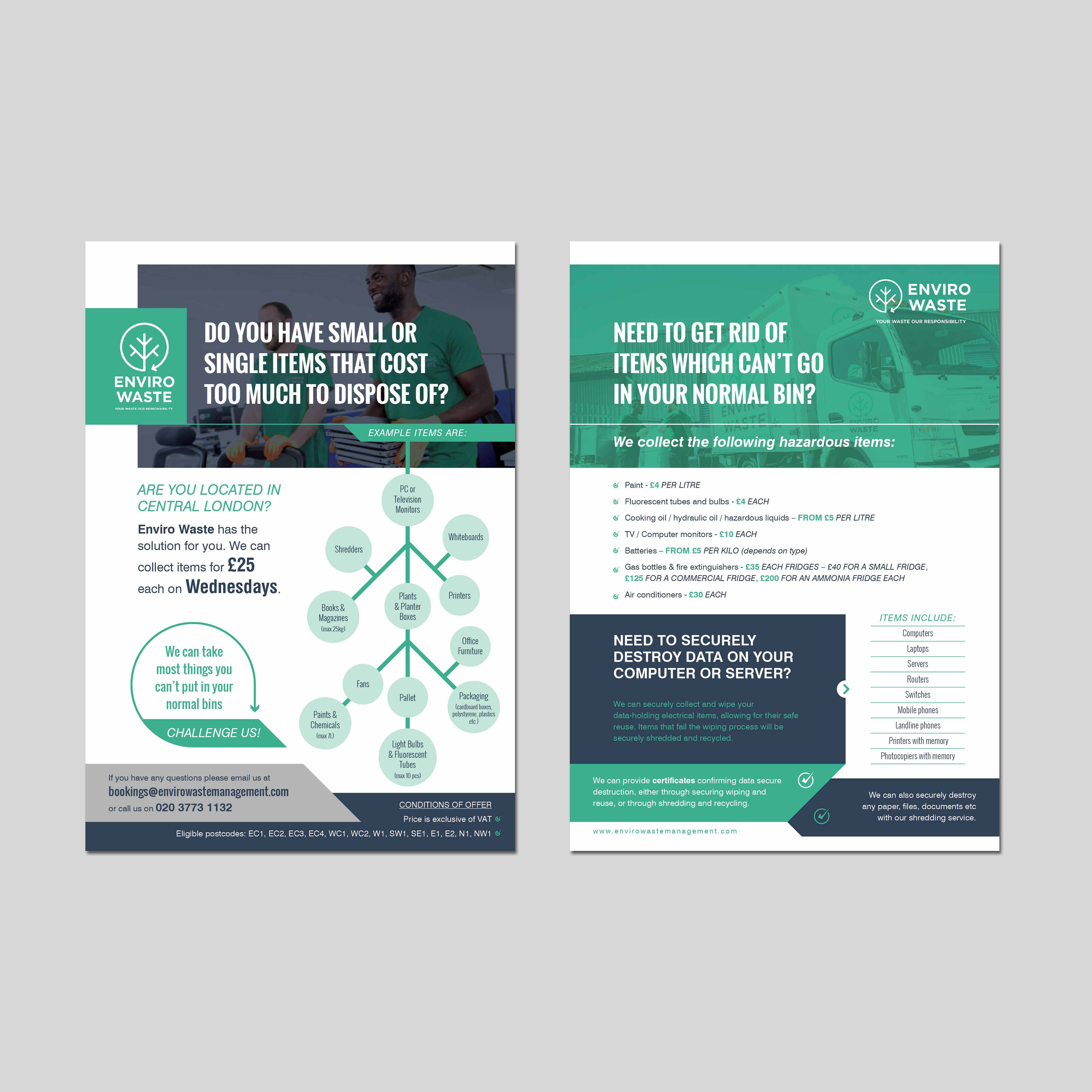 Flyer Design by san.ty for Enviro Waste London Ltd | Design #27319419