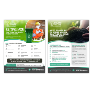 Flyer-Design von debdesign für Enviro Waste London Ltd | Design: #27318865