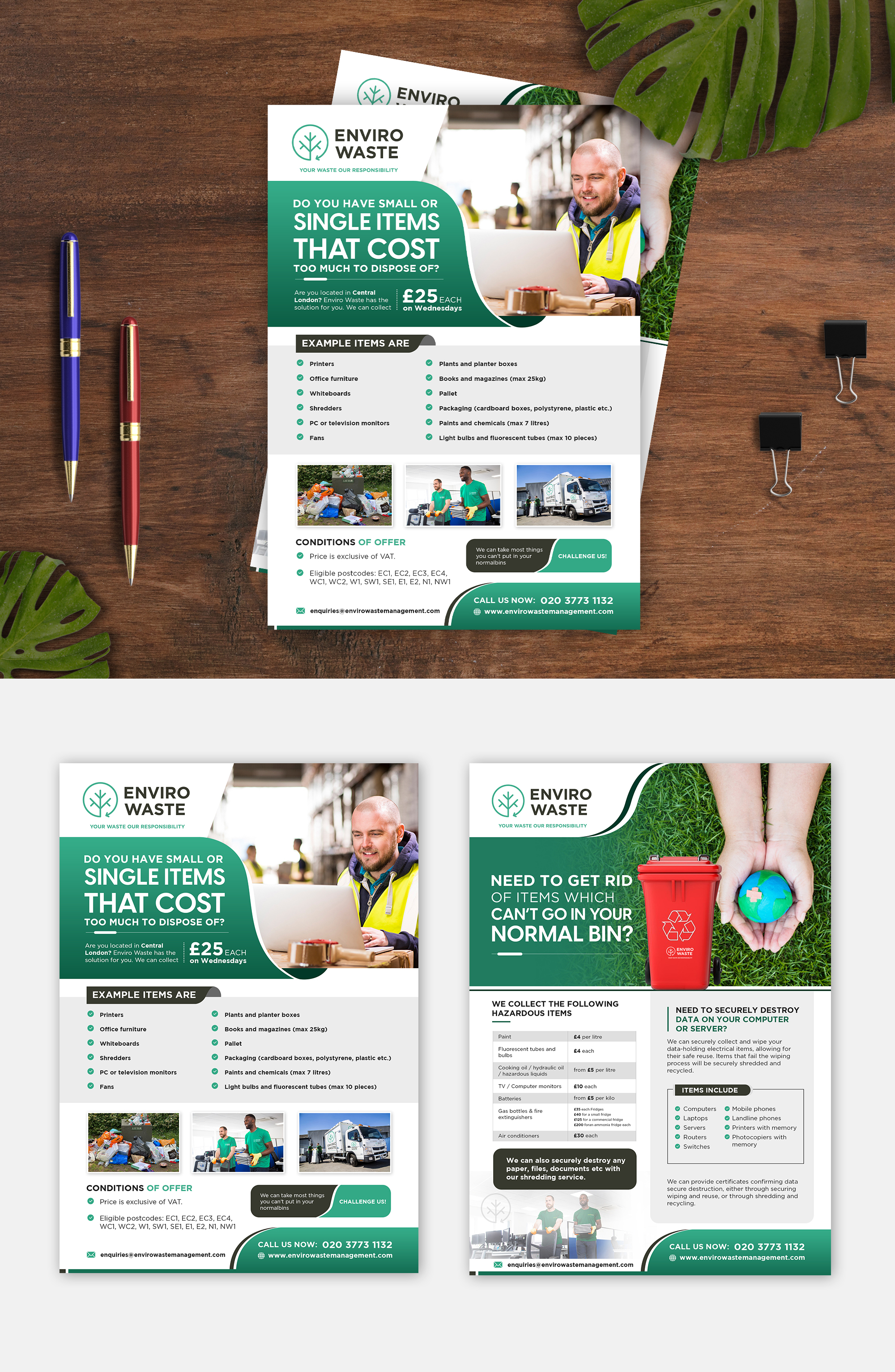 Flyer-Design von debdesign für Enviro Waste London Ltd | Design #27321005