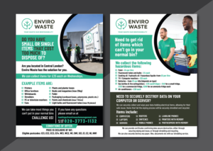 Flyer-Design von Deziners Zone für Enviro Waste London Ltd | Design: #27304725