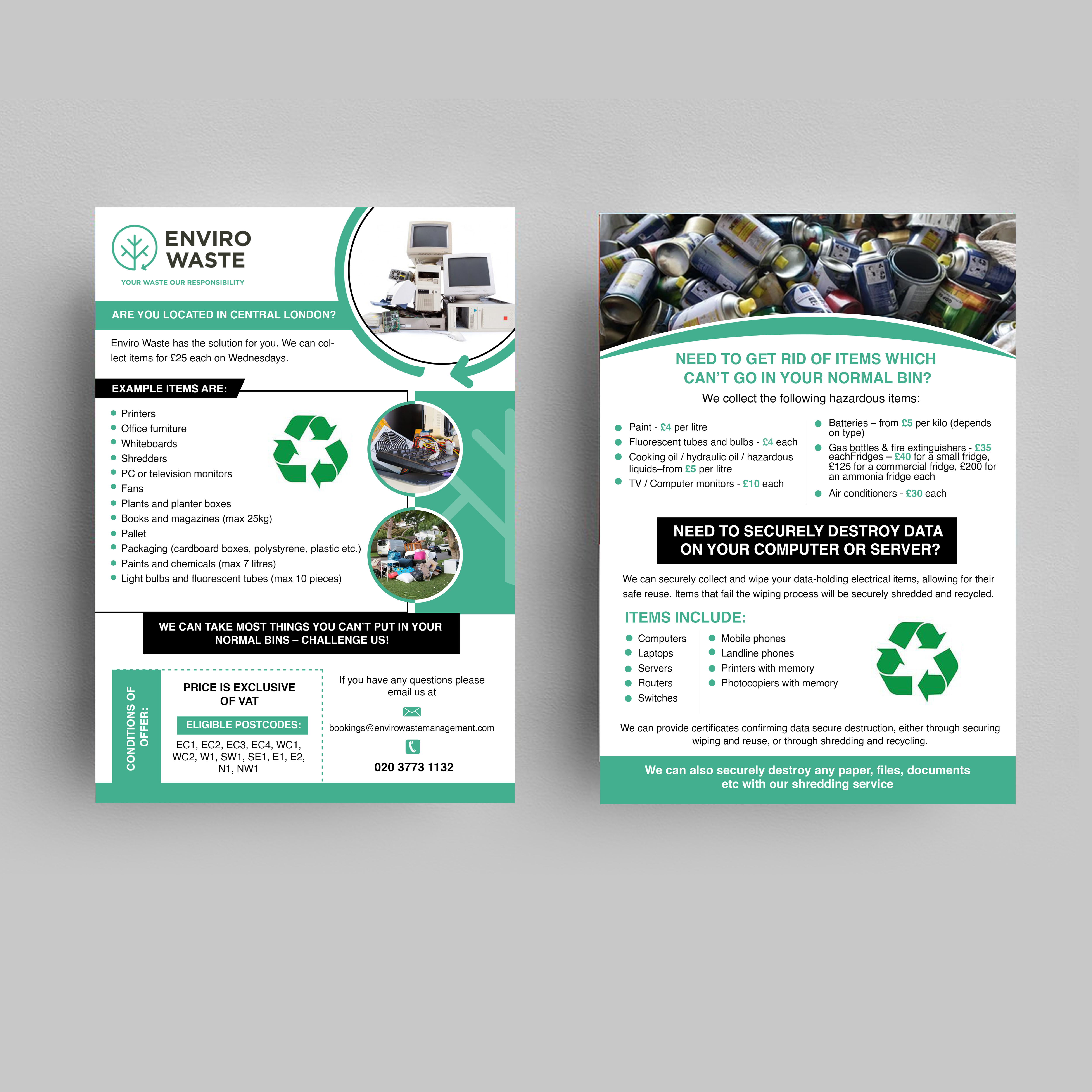 Flyer-Design von TuktukiShree für Enviro Waste London Ltd | Design #27307745