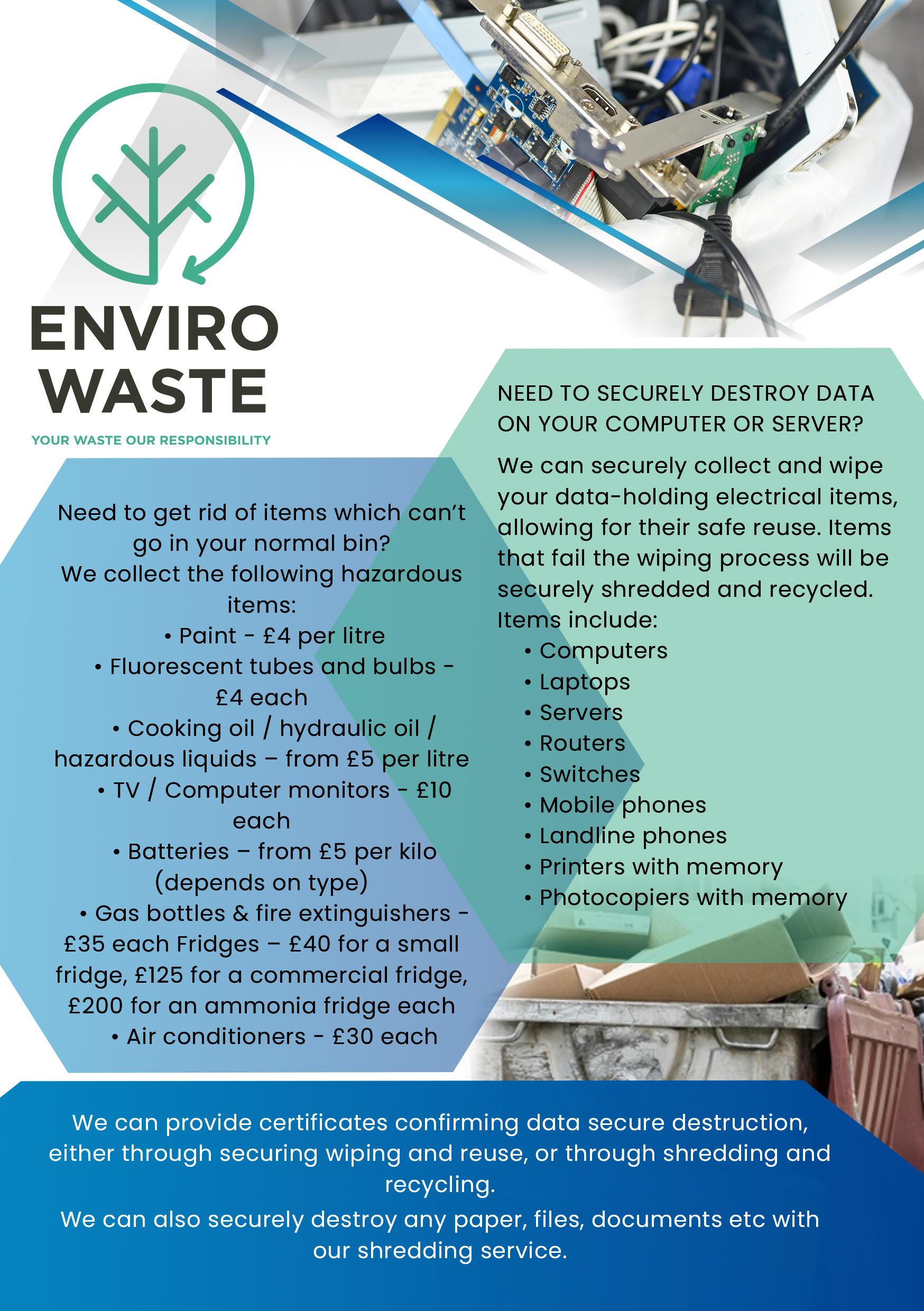 Flyer Design by Purposed2Design for Enviro Waste London Ltd | Design #27307021