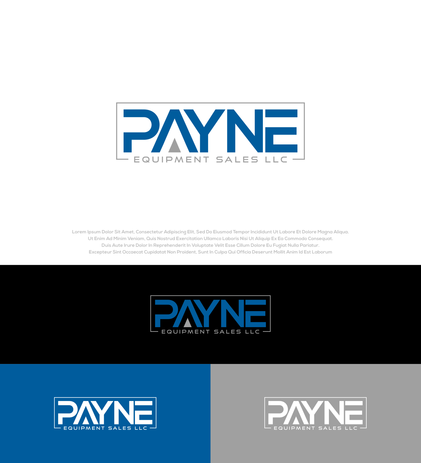 Logo Design by Aditya.DwiRama for Payne Equipment Sales LLC | Design #27305564