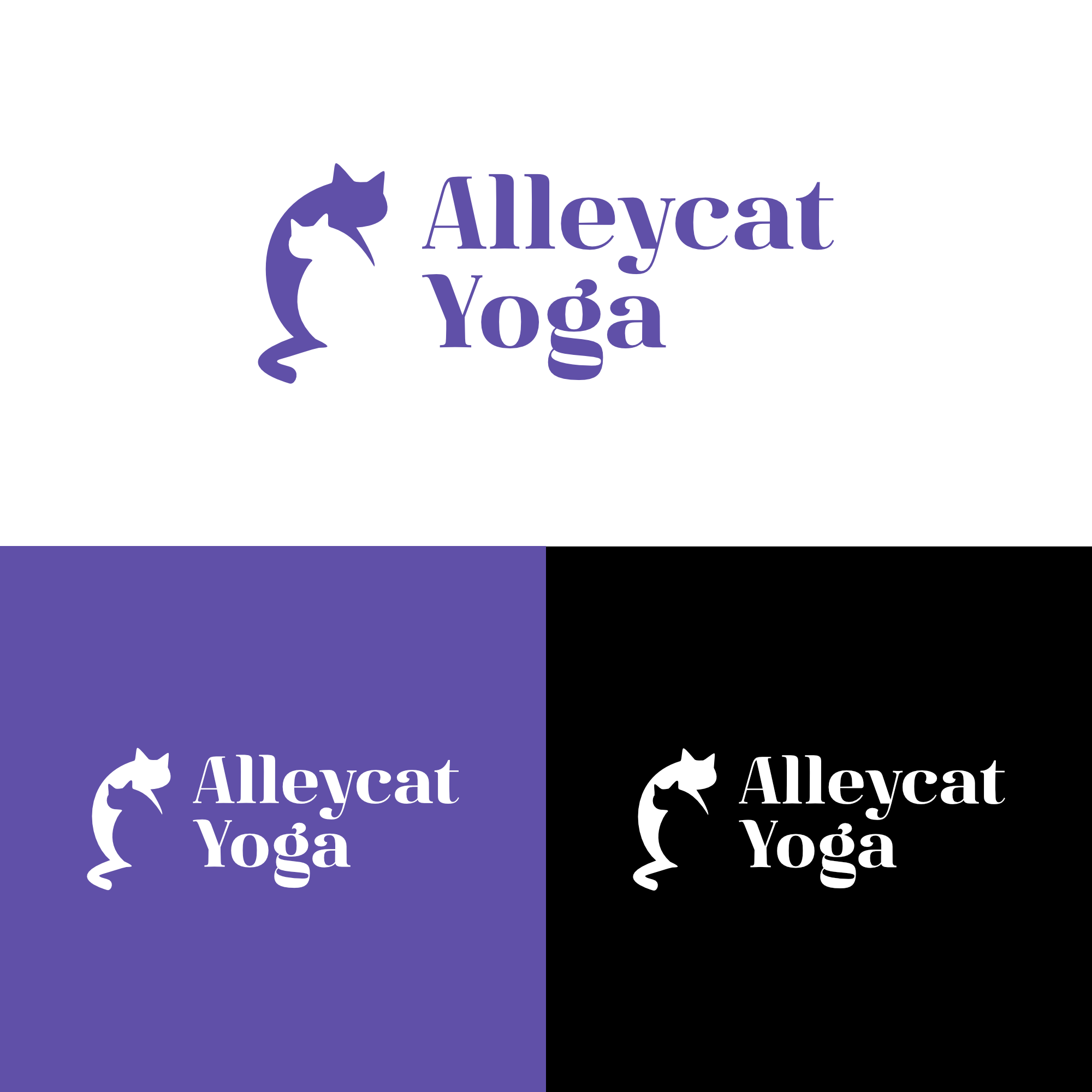 Logo Design by EspadaDesign for alleyCat Yoga | Design #27306197