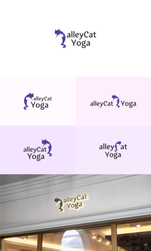 Logo Design by Chef Boy Logo for alleyCat Yoga | Design #27335427