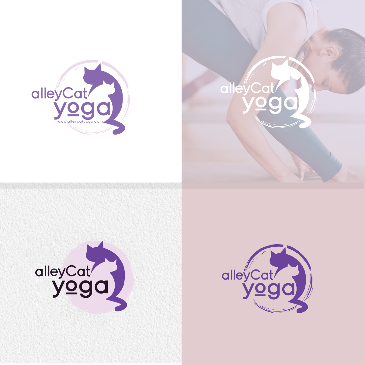 Logo Design by ivan for alleyCat Yoga | Design #27337072