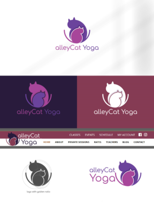 alleyCat Yoga | Logo Design by SunuAji_DC