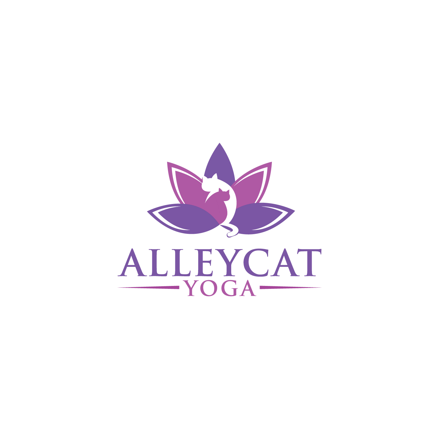 Logo Design by LAXMI DESIGNHUB for alleyCat Yoga | Design #27311357