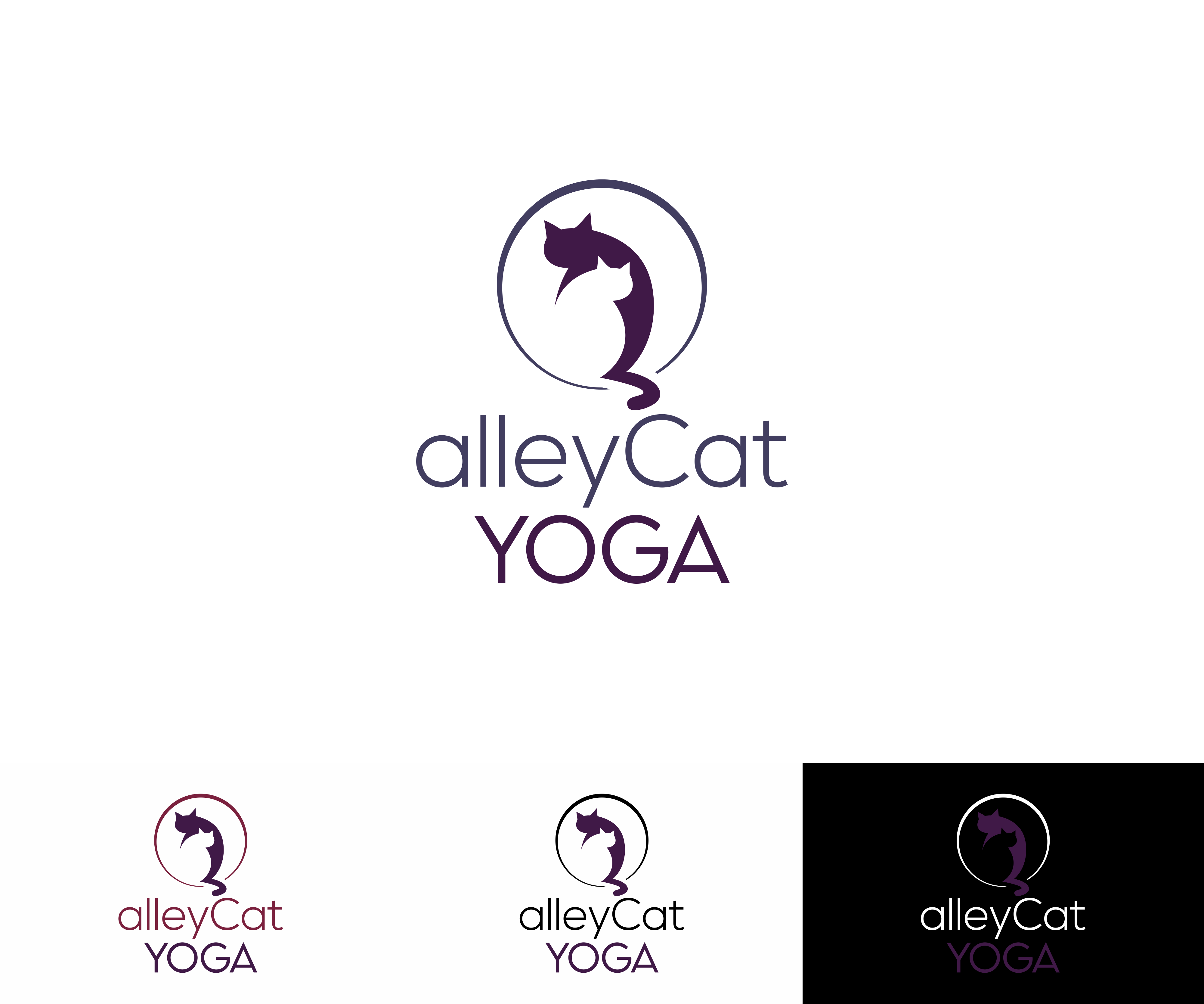 Logo Design by MKR for alleyCat Yoga | Design #27309923