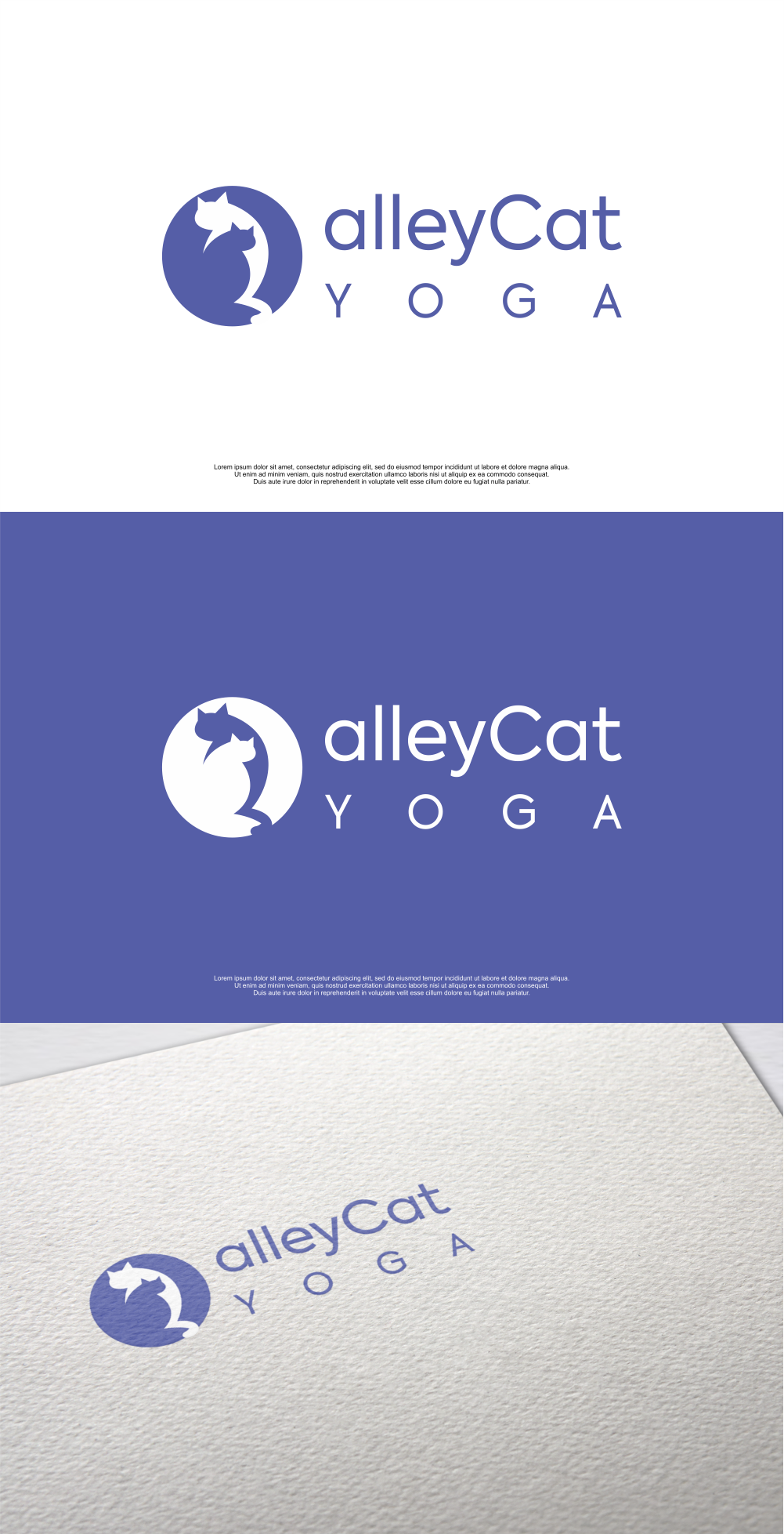 Logo Design by MASH Std for alleyCat Yoga | Design #27311490