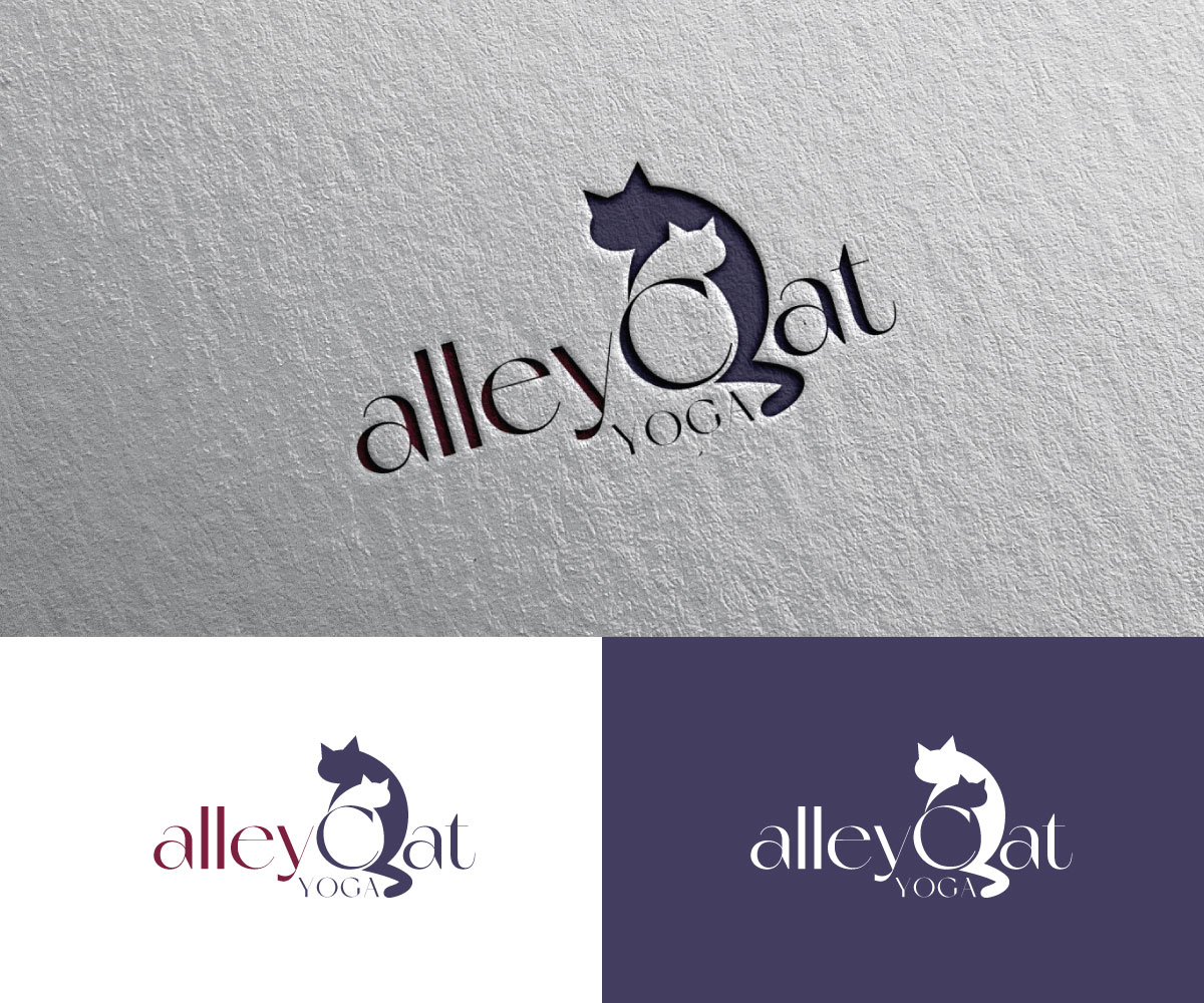 Logo Design by Iris 3 for alleyCat Yoga | Design #27312705