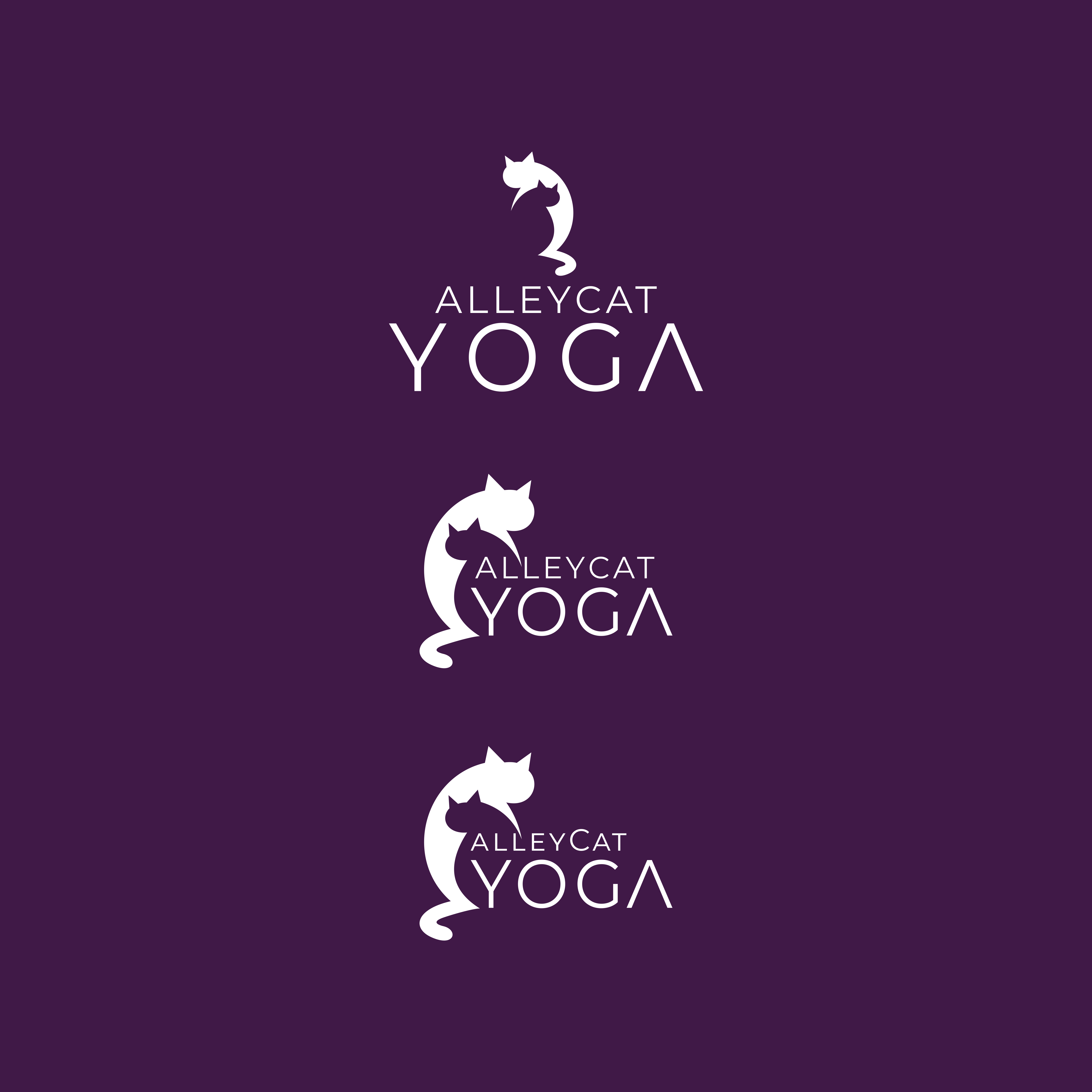 Logo Design by Ivan varian for alleyCat Yoga | Design #27309914
