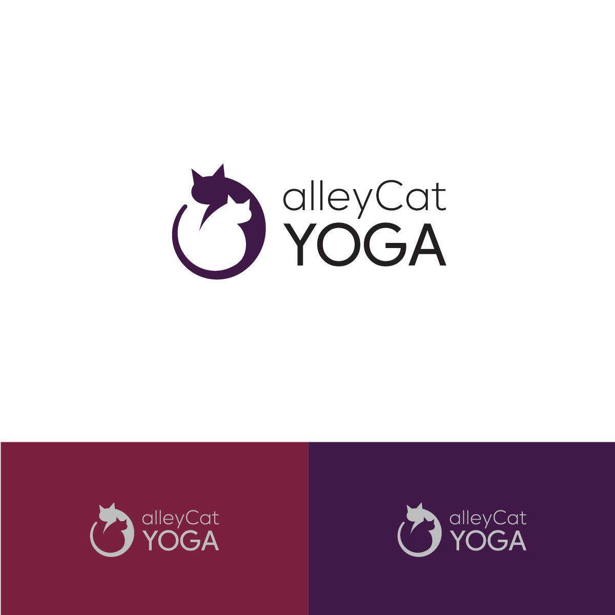 Logo Design by -:SD:- for alleyCat Yoga | Design: #27334110