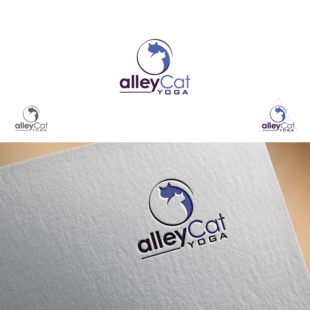Logo Design by Trident for alleyCat Yoga | Design #27325577