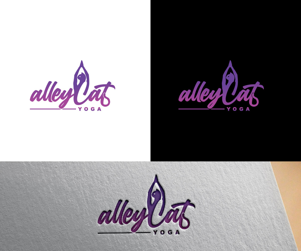 Logo Design by uitaki for alleyCat Yoga | Design #27305750