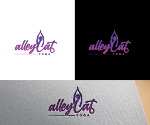 alleyCat Yoga | Logo Design by uitaki