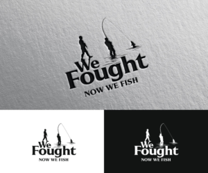 We Fought now We Fish | Logo Design by Iris 3
