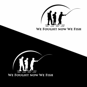 We Fought now We Fish | Logo Design by Veronica 10