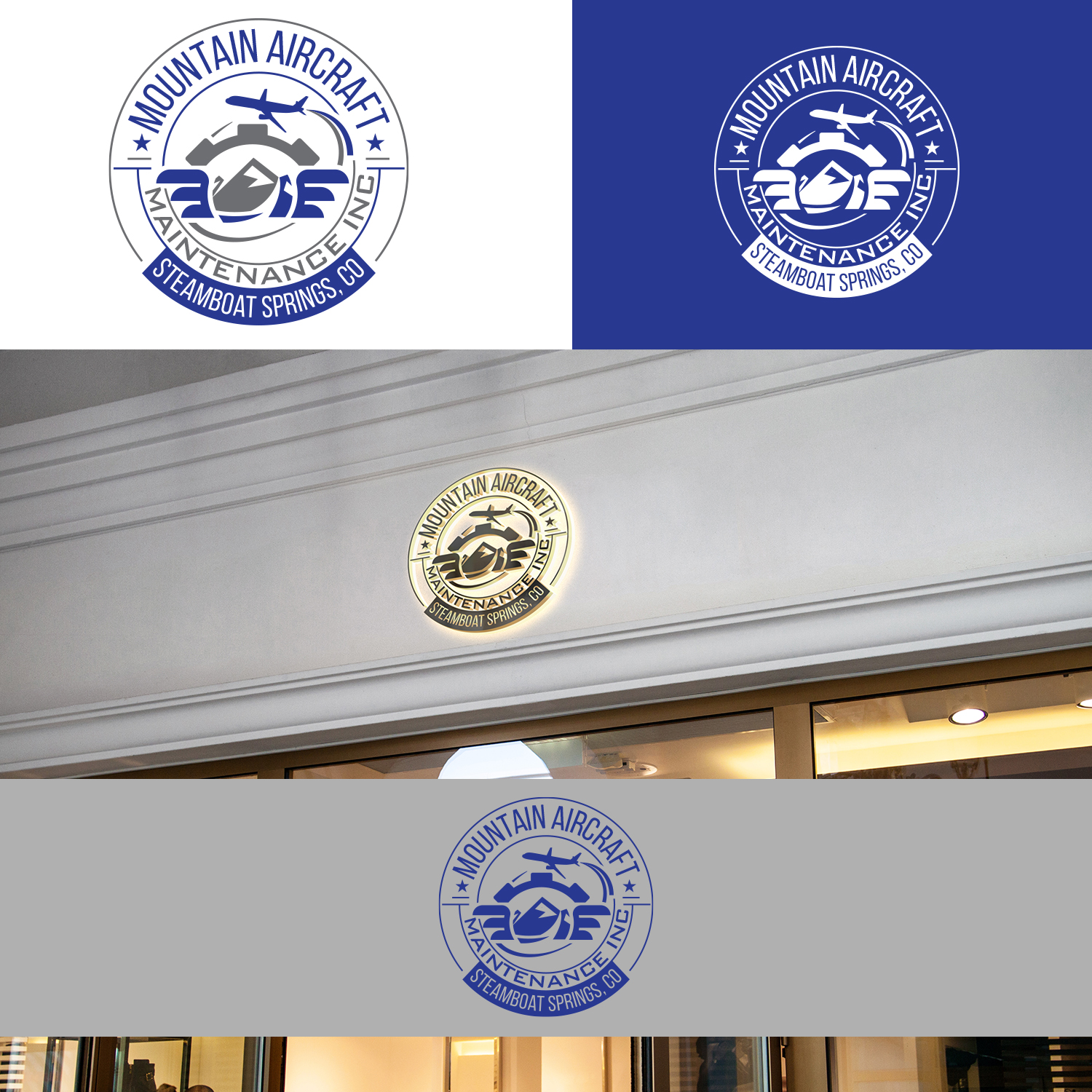 Logo Design by Maxo-Biz for Mountain Aircraft Maintenance | Design #27316260