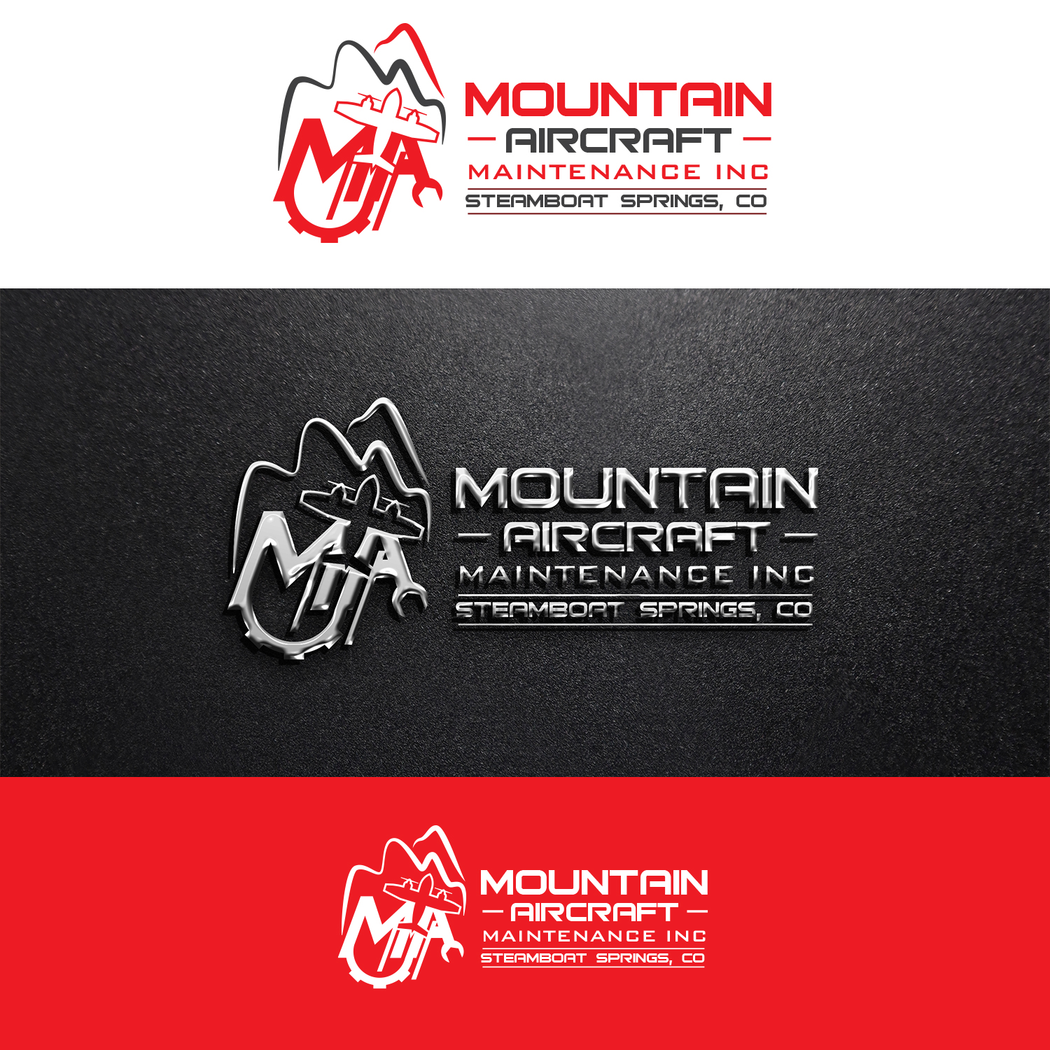 Diseño de Logo por Maxo-Biz para Mountain Aircraft Maintenance | Diseño #27320862