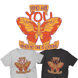 Butterfly Trippy Streetwear Design | T-Shirt-Design von delegacydesign