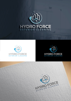 Hydro Force  Exterior Cleaning | Logo Design by DesIcon