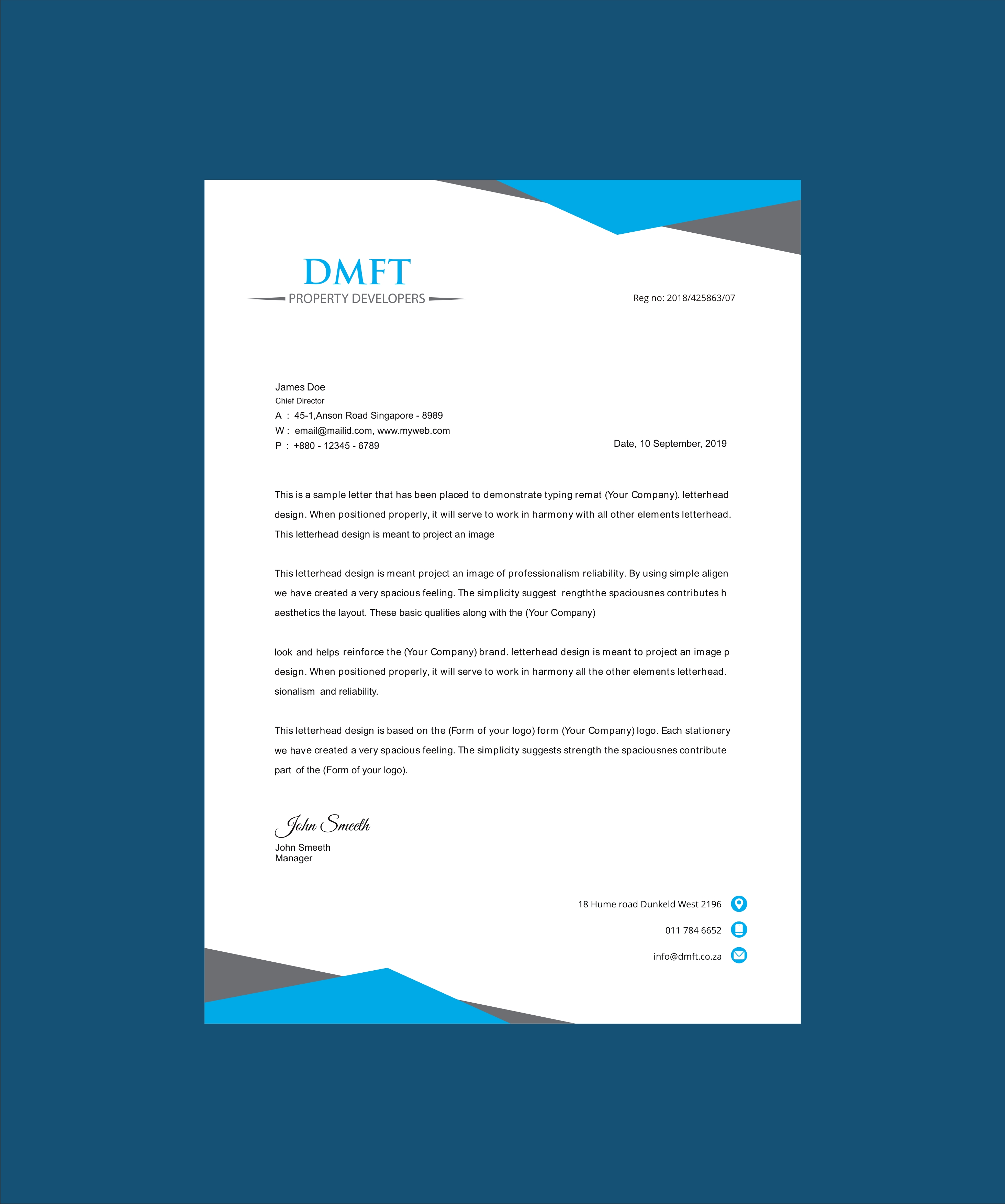 Letterhead Design by warkaddarshan 2 for this project | Design #27312931