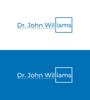 Dr. John Williams (top part) & Breast Cancer Surgeon (bottom part) | Logo Design by wiwi design
