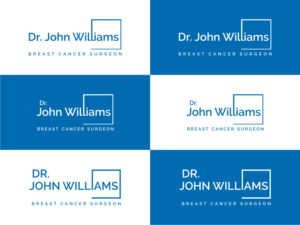 Dr. John Williams (top part) & Breast Cancer Surgeon (bottom part) | Logo Design by Atvento Graphics