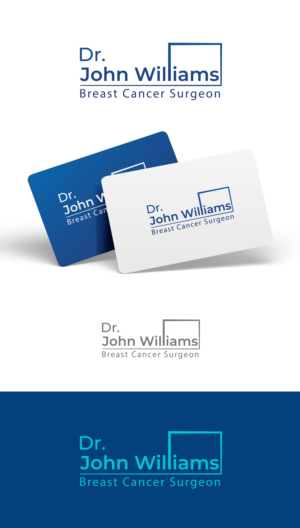 Dr. John Williams (top part) & Breast Cancer Surgeon (bottom part) | Logo Design by Aldan Design