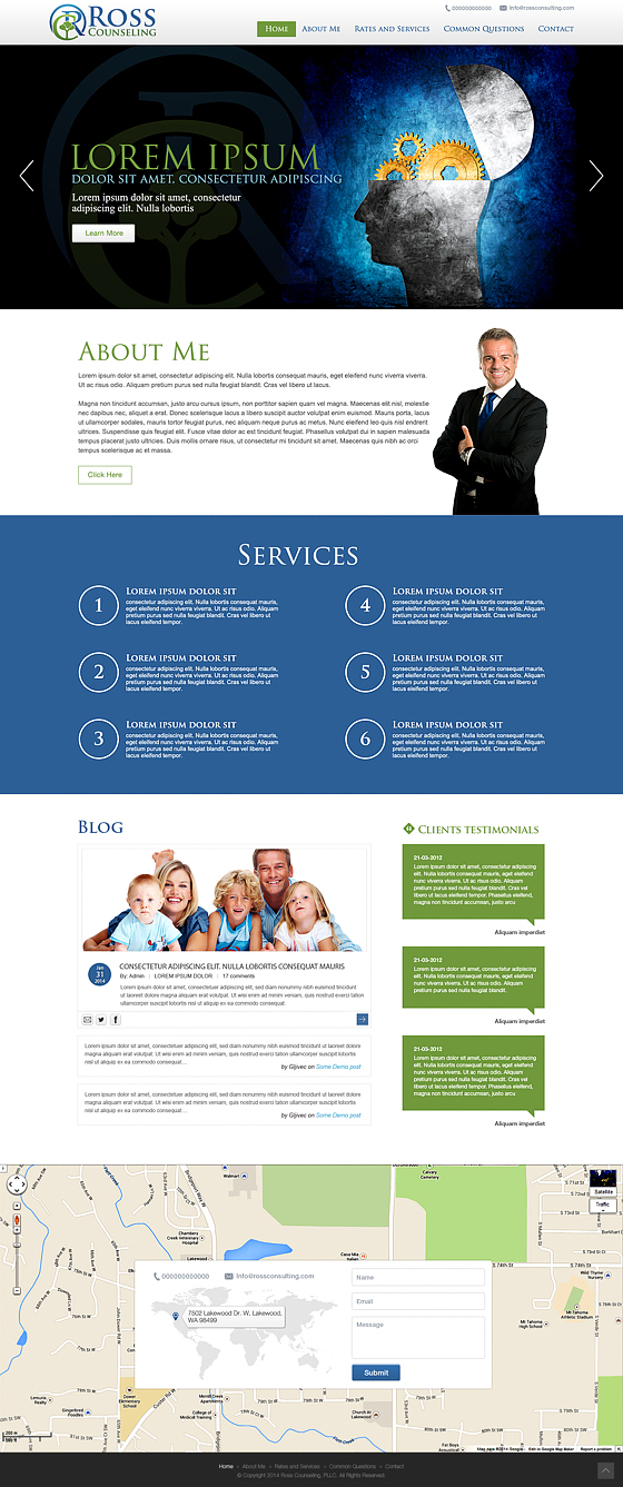 Web Design by Latest Design Ideas for Ross Counseling, PLLC | Design #3060358