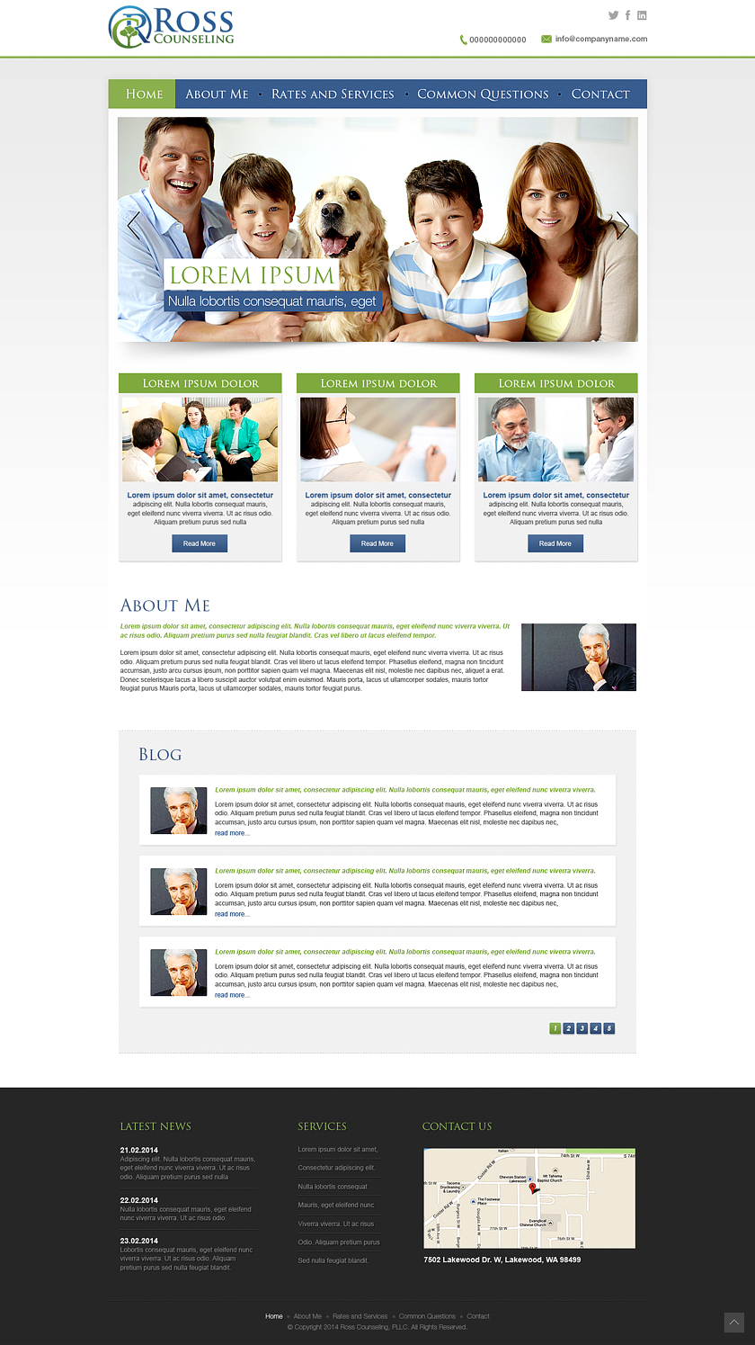 Web Design by Latest Design Ideas for Ross Counseling, PLLC | Design #3110124