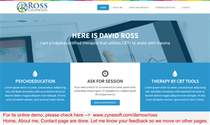 Web Design by Yogesh Sharma for Ross Counseling, PLLC | Design: #3061440