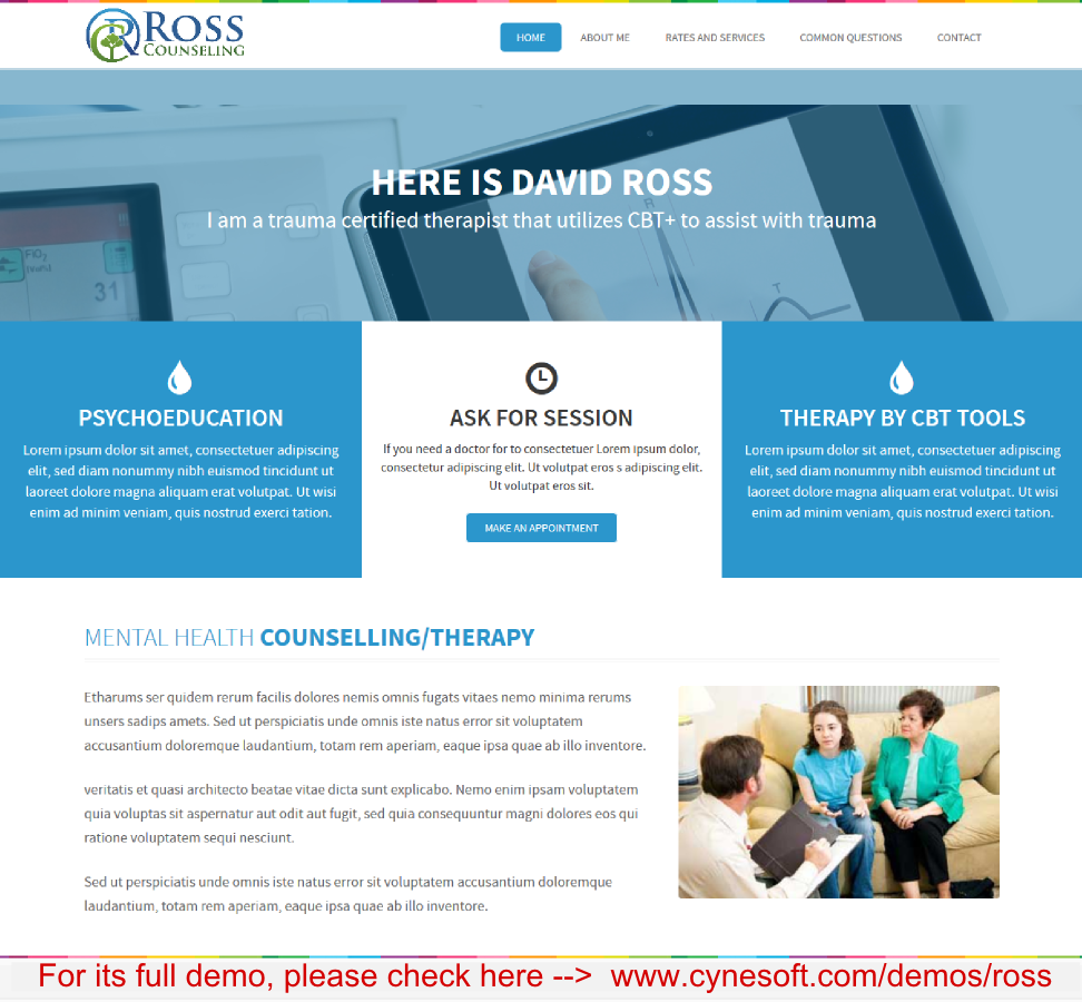 Diseño Web por Yogesh Sharma para Ross Counseling, PLLC | Diseño #3061457