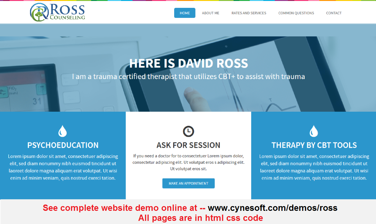 Web-Design von Yogesh Sharma für Ross Counseling, PLLC | Design #3072289