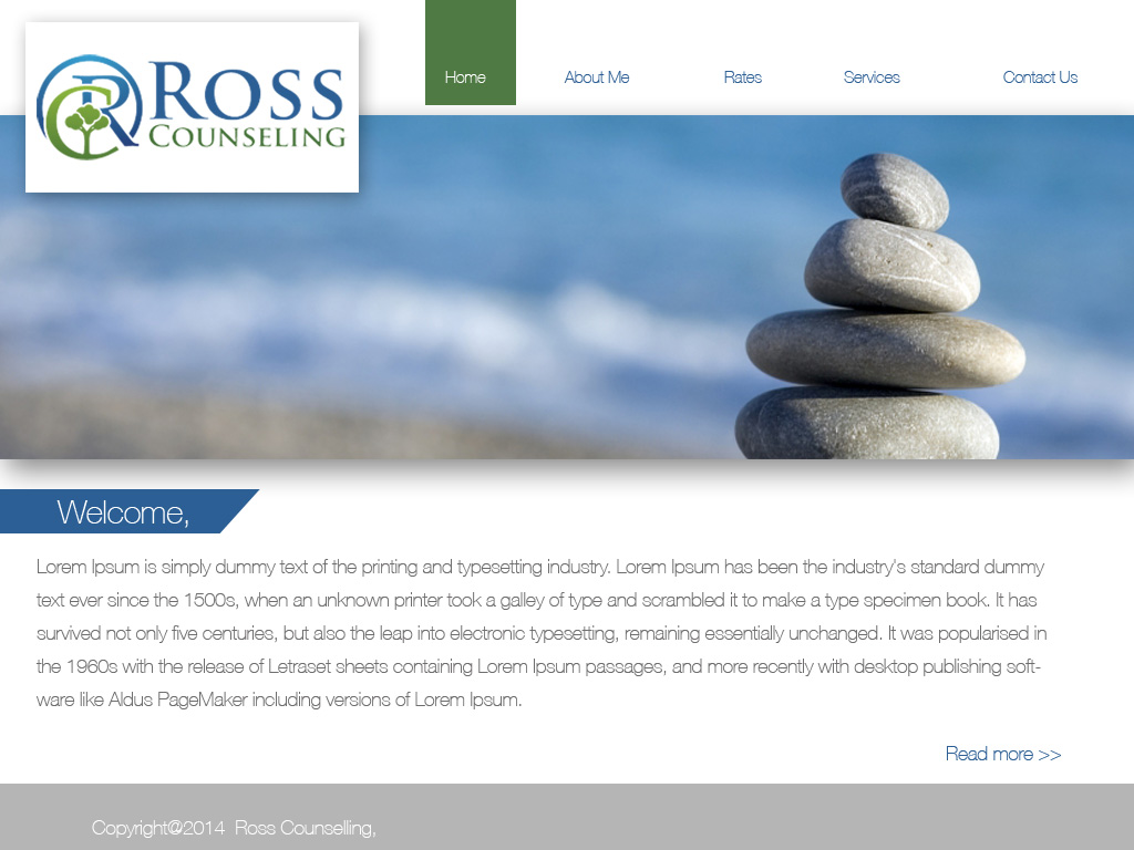 Web Design by aayam for Ross Counseling, PLLC | Design #3078888
