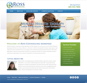 Web-Design von pb für Ross Counseling, PLLC | Design: #3063635