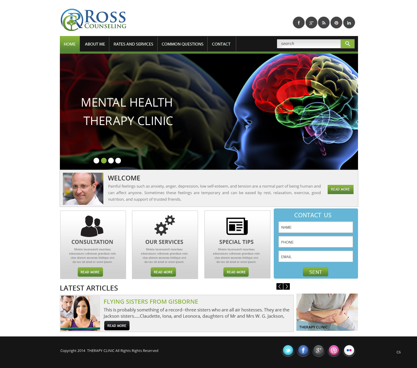 Web-Design von pb für Ross Counseling, PLLC | Design #3073345
