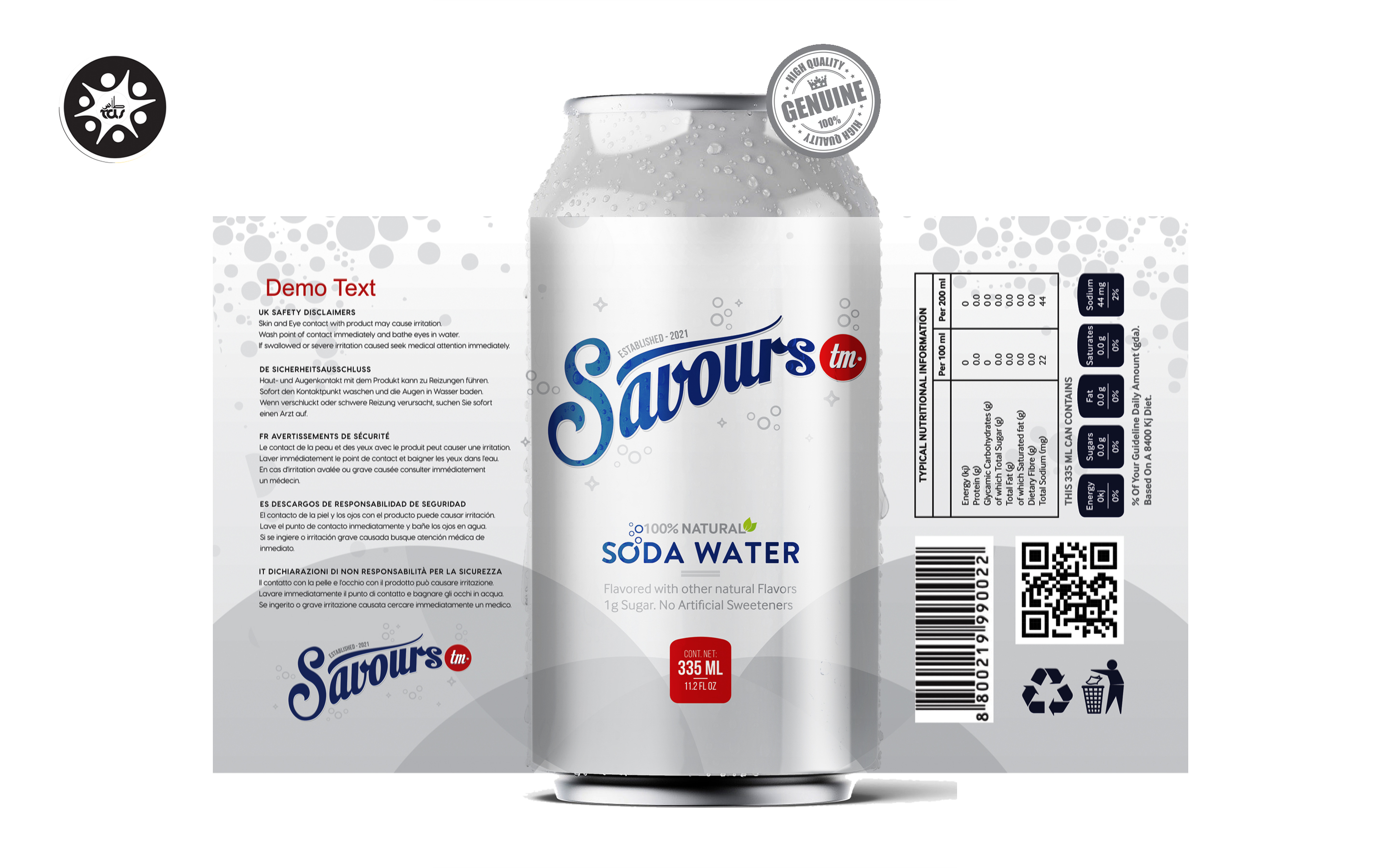 Packaging Design by Tuba Art Studio. IZ (IMRAN ZW) for Savours LLC | Design #27323724