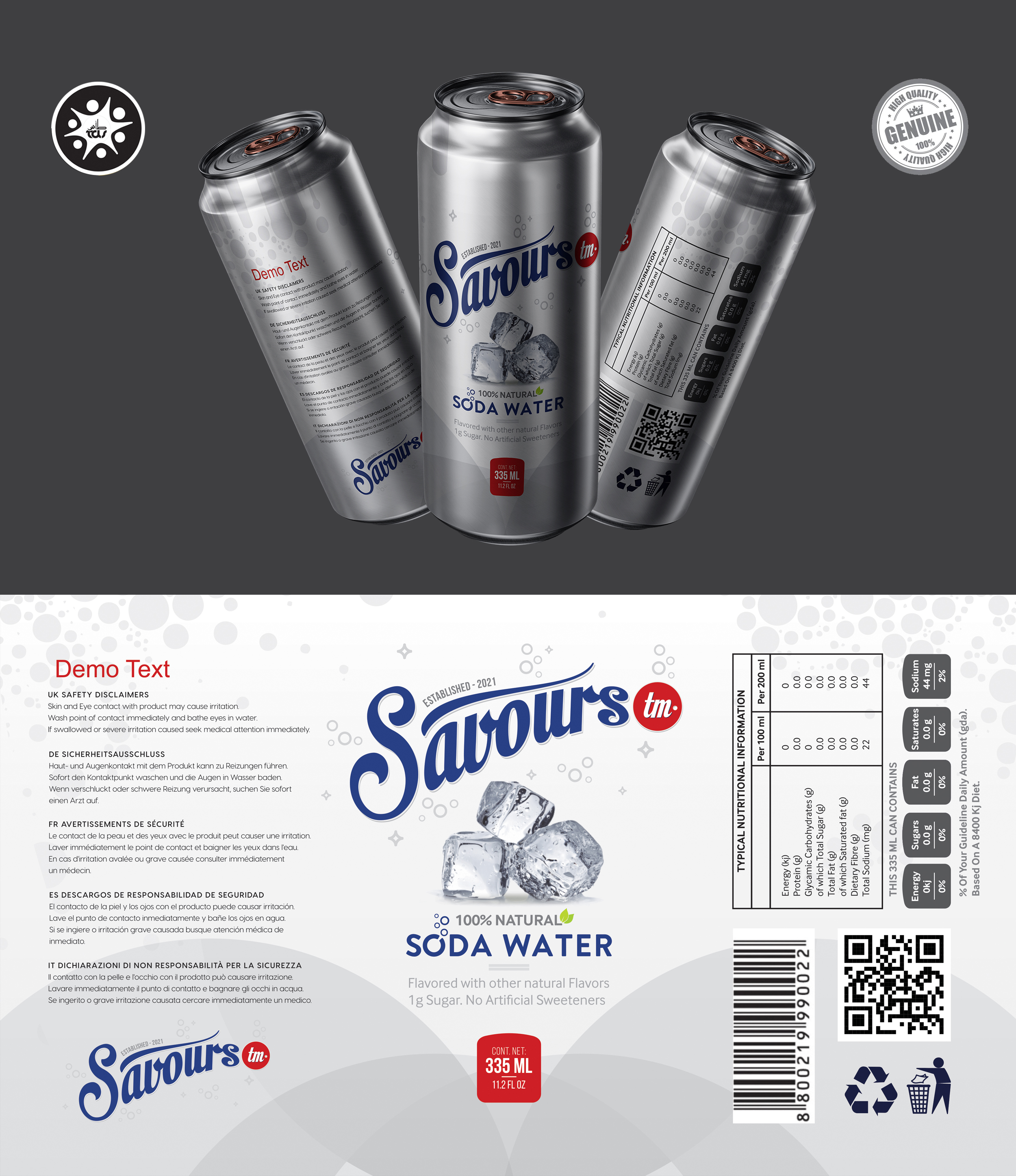 Packaging Design by Tuba Art Studio. IZ (IMRAN ZW) for Savours LLC | Design #27324567
