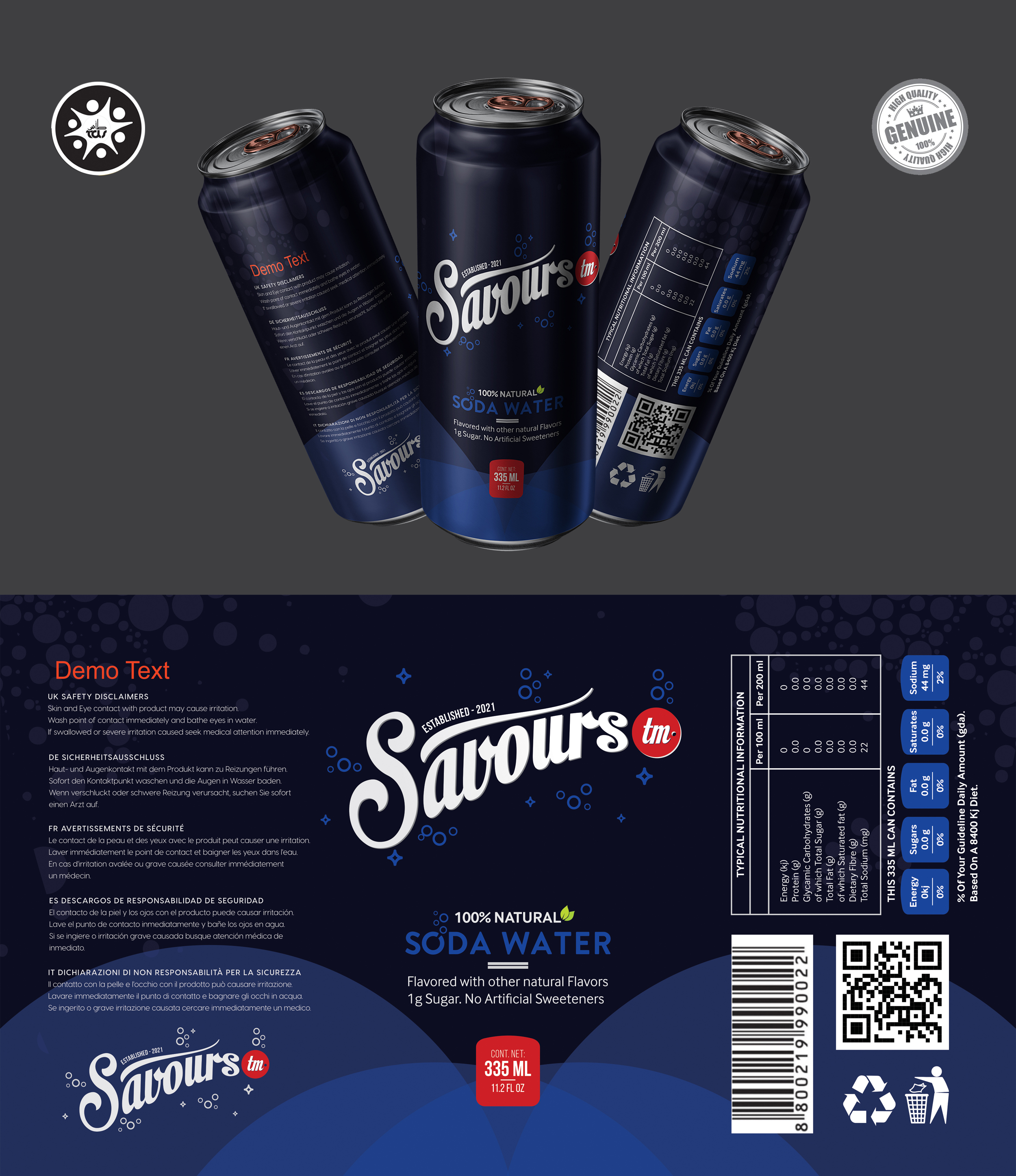 Packaging Design by Tuba Art Studio. IZ (IMRAN ZW) for Savours LLC | Design #27324569