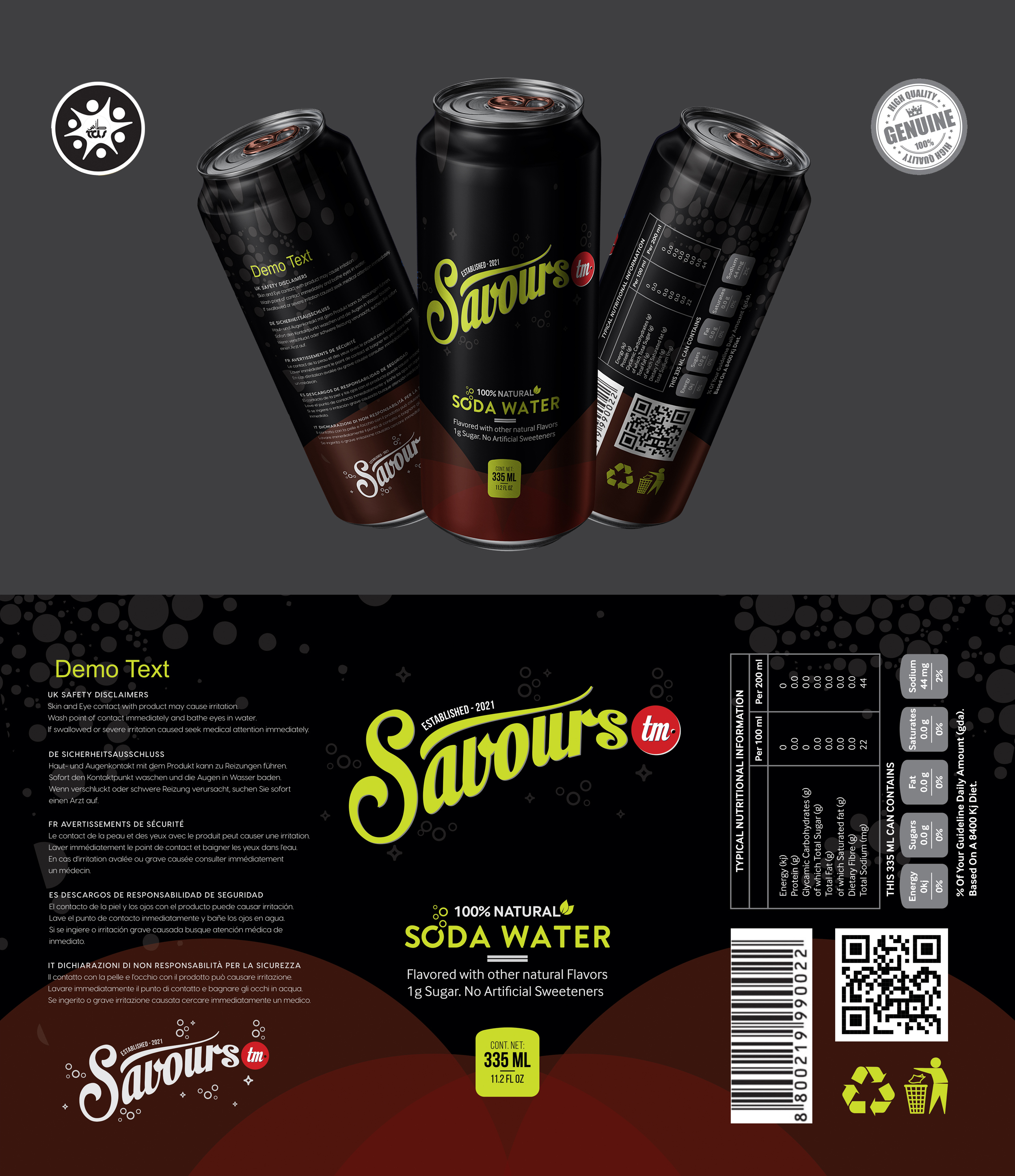 Packaging Design by Tuba Art Studio. IZ (IMRAN ZW) for Savours LLC | Design #27324570