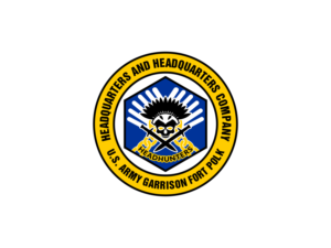 Headquarters and Headquarters Company; U.S. Army Garrison Fort Polk; HHC U.S. Army Garrison; JRTC and Fort Polk; Headhunters | Logo Design by BNdesigner