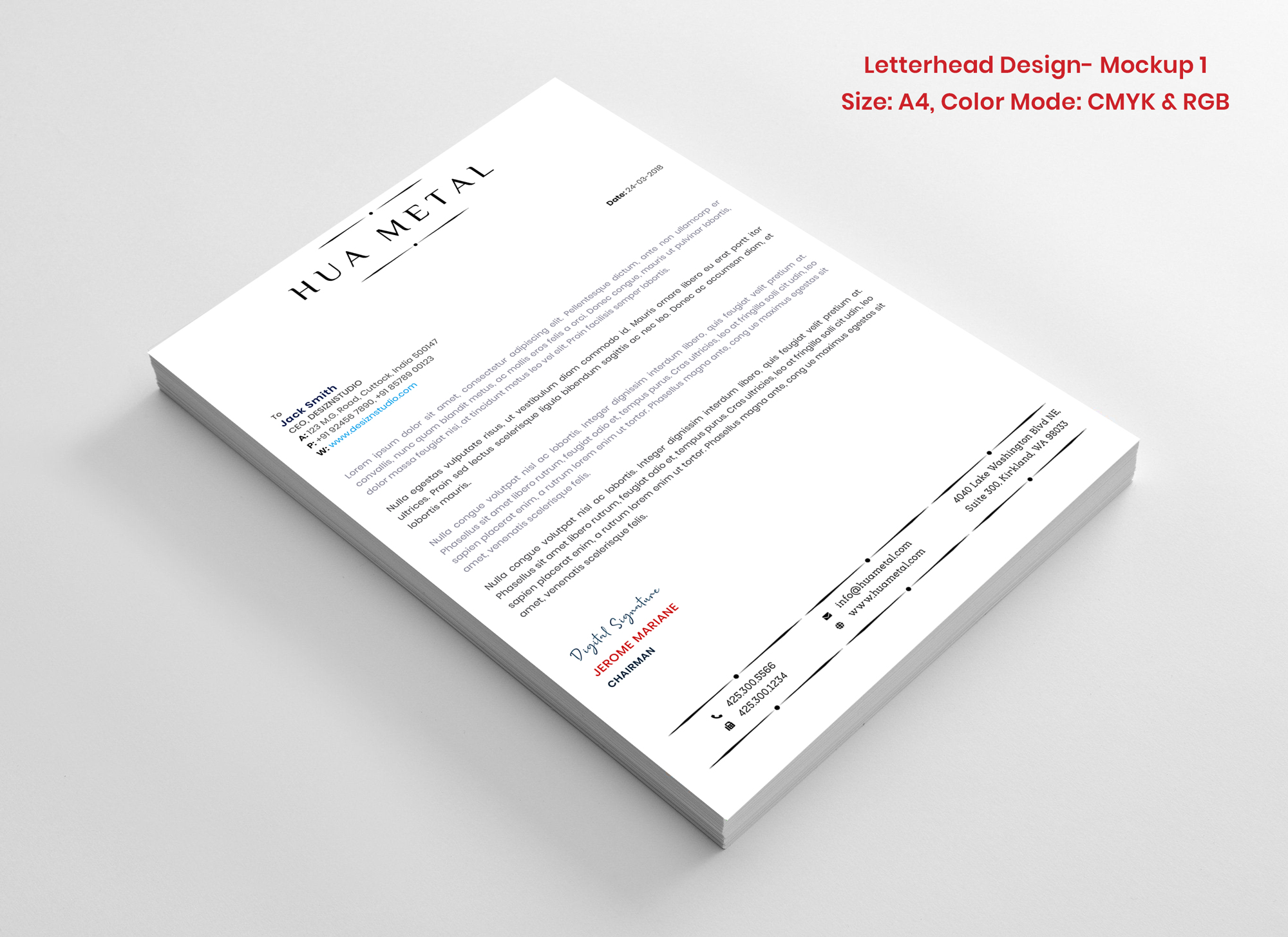 Letterhead Design by Expert Designer for this project | Design #27343930