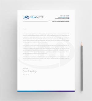 Letterhead Design by INDIAN_Ashok for this project | Design: #27343728