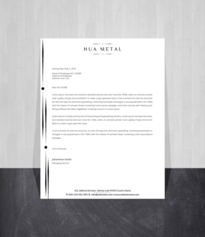 Letterhead Design by Creations Box 2015 for this project | Design #27373378