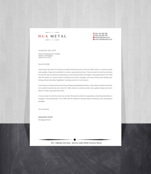 Letterhead Design by Creations Box 2015 for this project | Design: #27373379