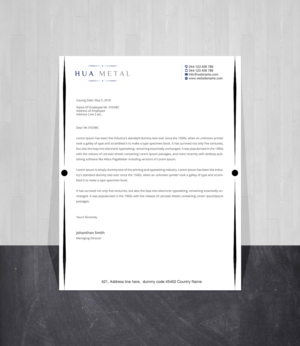 Letterhead Design by Creations Box 2015 for this project | Design: #27373380